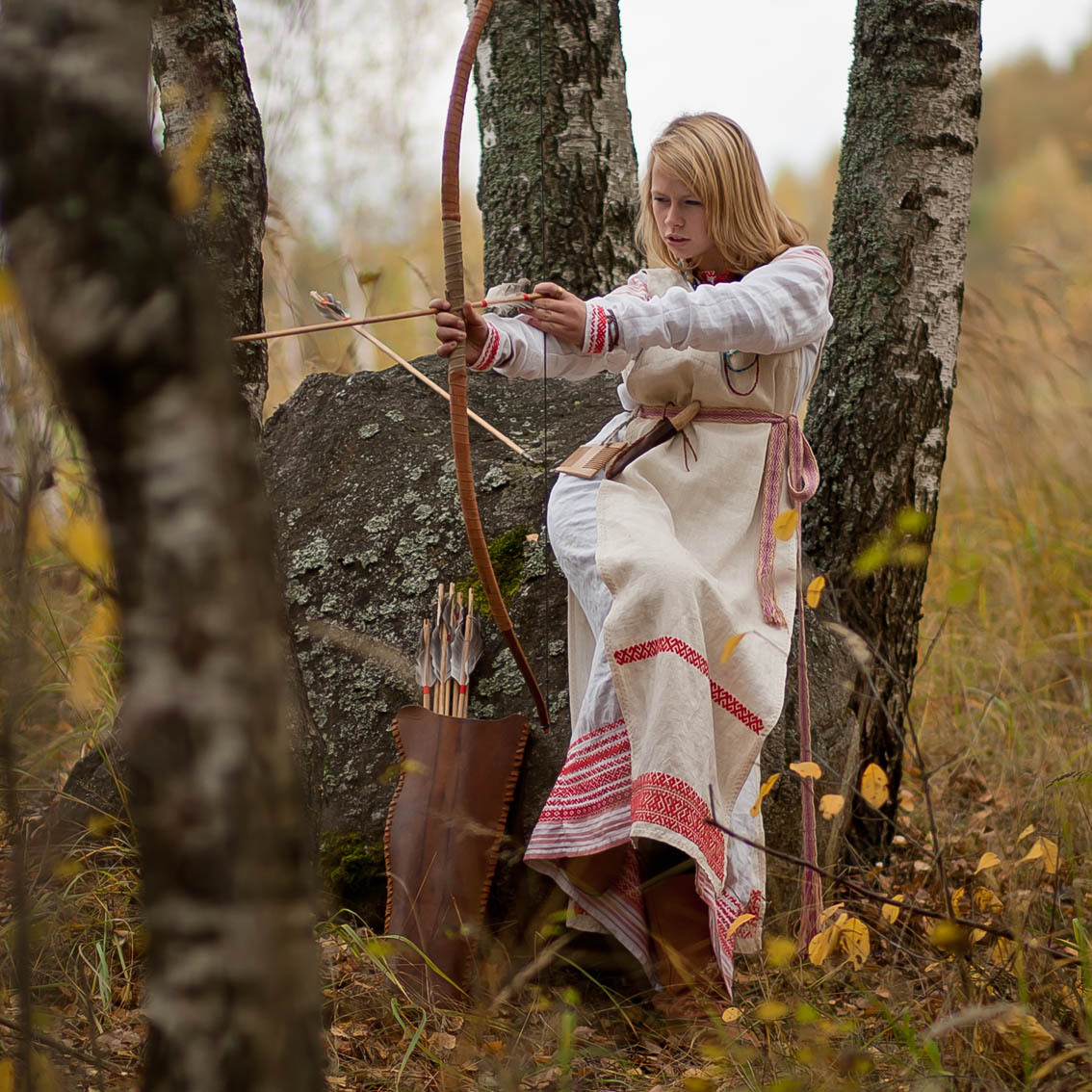 Sexy photo Girls in Slavic costumes in Tengzhou